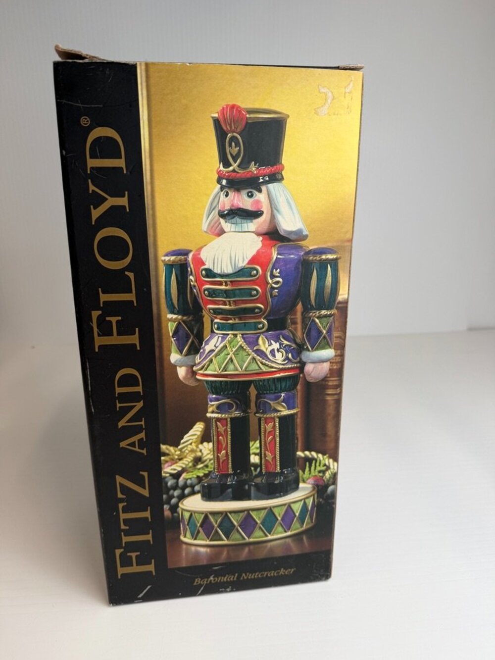 Vintage Fitz And Floyd Baronial Nutcracker Collect Holiday Limited 2005 Party Go